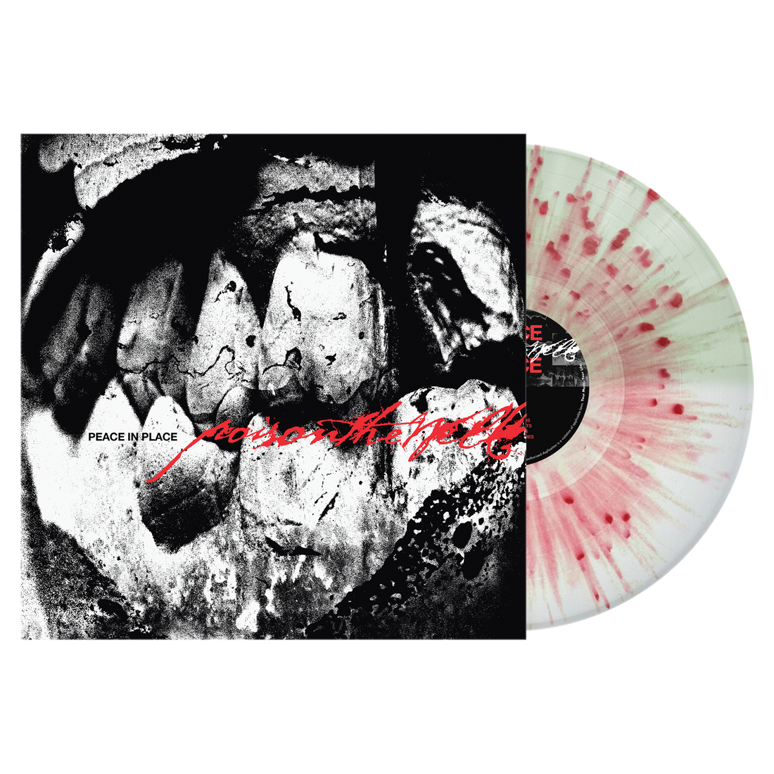 Peace in Place Vinyl - Half White and Half Coke Bottle Split w/Red Splatter (Limited to 1500)