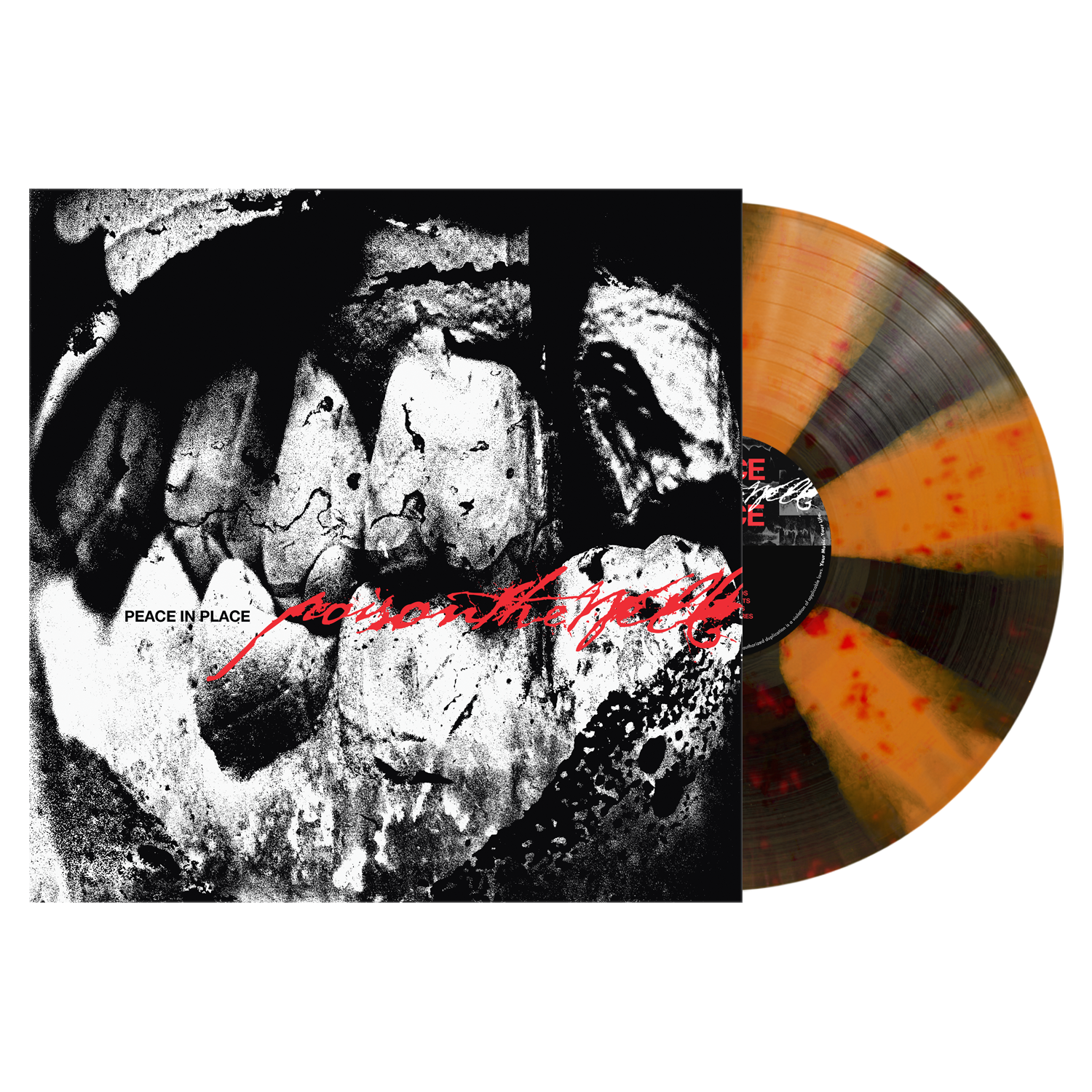 Peace in Place Vinyl - Black &amp; Orange Cornetto w/Red Splatter (Limited to 500)