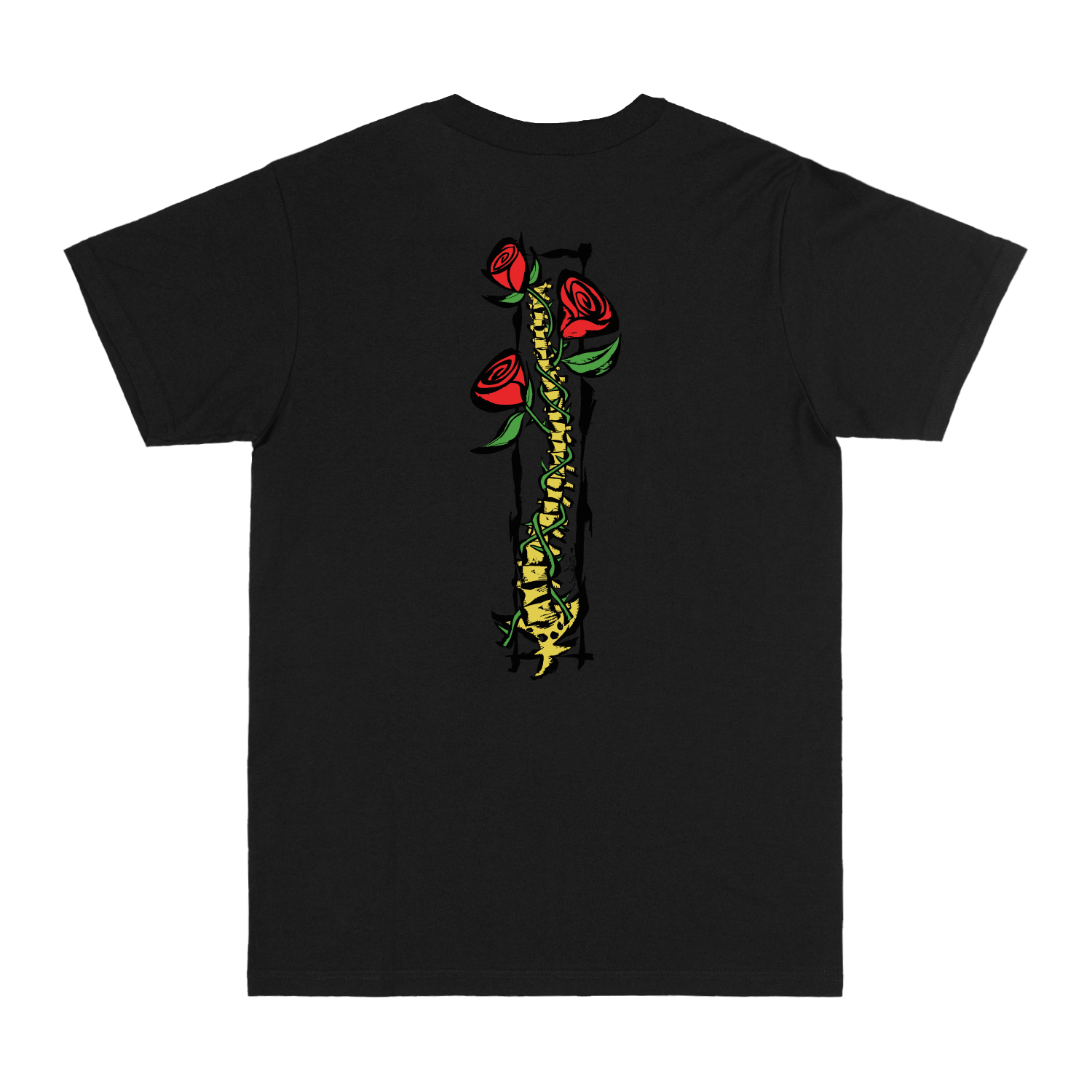 Rose Black Tee