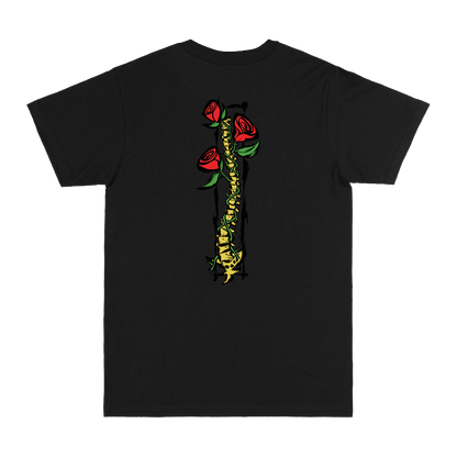 Rose Black Tee